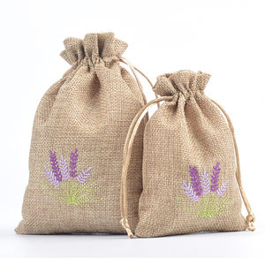 Sacs en <span class=keywords><strong>toile</strong></span> <span class=keywords><strong>de</strong></span> <span class=keywords><strong>jute</strong></span> recyclable <span class=keywords><strong>de</strong></span> 10*14 cm avec motif brodé, cordon <span class=keywords><strong>de</strong></span> serrage, sachets <span class=keywords><strong>de</strong></span> <span class=keywords><strong>lavande</strong></span> <span class=keywords><strong>pour</strong></span> cadeau d'anniversaire, vacances - Product Image 6