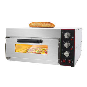 Oven Pizza listrik 2 dek, dengan Oven Pizza roti komersial Batu - Product Image 5