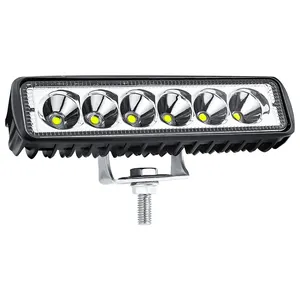 Lampu sorot LED kabut, lampu depan bar 6 inci otomatis, lampu kabut LED, anti air, lampu siang, lampu sorot, lampu kerja 12/24V untuk truk traktor