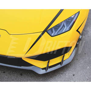 Piezas para Lamborghini Huracan LP610 Divisor de parachoques delantero de fibra de carbono agresivo - Product Image 4