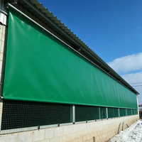 Enclos pour bétail (porcs/bovins/moutons) - Bâche 100% polyester enduite de PVC, imperméable, respirante, anti-moisissure, haute résistance