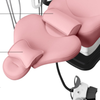 Fauteuil dentaire ergonomique et confortable pour jeunes et professionnels, avec position synchronisée intégrale, modèle TS-6830 LADY PINK