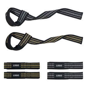 Hoge Kwaliteit Polyester Gym Polsbandjes Katoenen Gewicht Hijsbanden Comfortabele Dikkere Fitnessapparatuur - Product Image 2