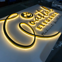 Letrero de Acrílico 3D con Retroiluminación LED Personalizado para Salón de Belleza, Letrero Metálico para Hospital y Tienda, Publicidad Direccional y Decoración Luminosa