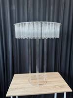 Vase de table en acrylique transparent de 80 cm de haut, durable, pour mariage, décoration de fête, remise de diplôme, Diwali, Pâques, Saint-Valentin