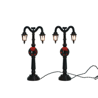 Lampe de rue miniature en bois pour maison de poupée de Noël, pour la décoration de la cour miniature