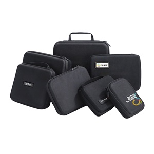Étui de transport rigide noir personnalisé, étanche, boîte de protection pour outils avec poignée - Product Image 1