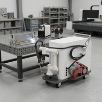 Équipement de soudage robotisé collaboratif MIG 500A, robot de soudage sans programmation