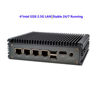 Mini PC Intel N100 J6412 avec 4 ports LAN 2.5GbE, compatible PfSense Opnsense pour pare-feu, routeur, passerelle VPN