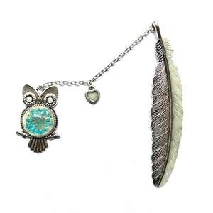 ที่คั่นหนังสือโลหะแนวเรโทรหางนางเงือกของเด็กผู้หญิง,เครื่องเขียนแนวใหม่อุปกรณ์การเรียนแปลกใหม่ที่คั่นหนังสือรูปนกฮูกเรืองแสงแนวสร้างสรรค์ - Product Image 1