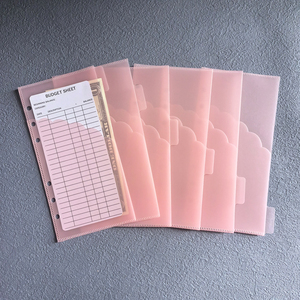 Nuovo Design Impermeabile Portasoldi con Bordo a Conchiglia Libro per Budget delle Spese Busta Portacontanti a Doppia Tasca - Product Image 4