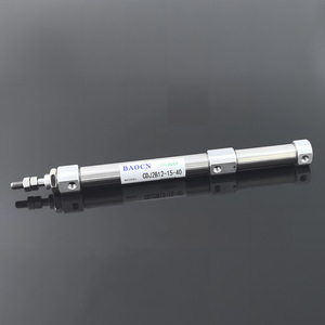 BAOCN กระบอกสูบขนาดเล็ก CDJ2B12 15-40 แบบสองจังหวะ สแตนเลส พร้อมเกลียวเชื่อมต่อ - Product Image 1