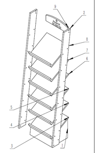 Suporte de Exibição de Madeira para Pão, Elegante Suporte para Exibição de Pão - Product Image 6