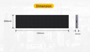 จอแสดงผล LED แบบสองด้าน P1.25 สำหรับติดเพดานในอาคาร จอแสดงผลดิจิทัลสีเต็มรูปแบบ - Product Image 3