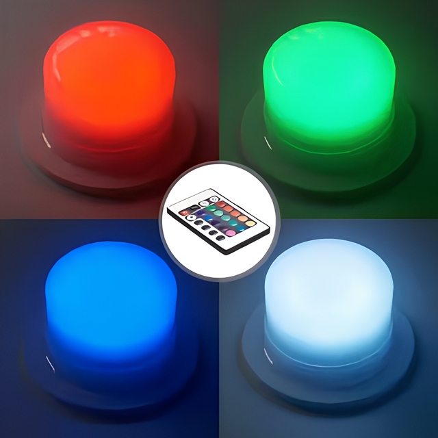 Coolqing 5W SMD RGB LED Globe Light Bulb Remote Control 16 Colors IP65 Waterproof Rechargeable Battery Dimmable/Wi-Fi 3-Year