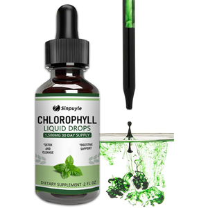 Suplementos Líquidos de Clorofila para la Salud, Disponibles en Stock Local en EE. UU., Gotas de Clorofila Líquida Splina para Limpiar el Cuerpo - Product Image 1
