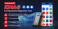 Escáner Bluetooth para coche OBD2 más rentable KONNWEI KDIAG herramienta de diagnóstico de sistema completo
