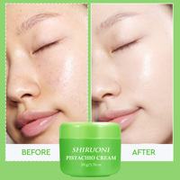 Crème pour le visage à la pistache en marque privée OEM/ODM, crème hydratante naturelle, soin hydratant naturel pour la peau avec des extraits de noix