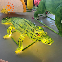 Handgefertigte individuelle traditionelle Stoff laternen wasserdicht Chamäleon Tier Dinosaurier Laterne Festival