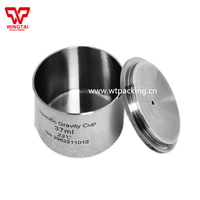 Taza de densidad de acero inoxidable BGD/taza de gravedad específica 37ml/50ml/100ml, adecuada para probar el peso específico del líquido