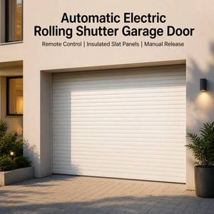 <span class=keywords><strong>Porte</strong></span> de garage automatique électrique à enroulement en acier avec moteur et déverrouillage manuel, <span class=keywords><strong>porte</strong></span> sectionnelle pour maison résidentielle et entrepôt - Product Image 1
