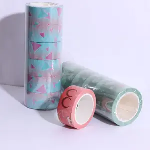 Custom Make Design Printed Paper Washi Tape Packaging Good Quality Custom Decorative Anime Washi Tape