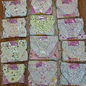Confezione da 12 Pezzi, Mutandine per Bambine 100% Cotone, Vendita all'Ingrosso, Fantasia Floreale Casuale, Mutandine Triangolari in Cotone per Bambini - Product Image 6
