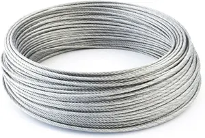 Galvanizzare la fune metallica d'acciaio 1-20mm di diametro filo di acciaio zincato 1x7 filo zincato