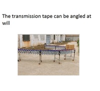 Nouveau convoyeur à rouleaux télescopique pliable en acier inoxydable non motorisé avec une capacité de 50 kg pour la manutention et le déchargement en entrepôt