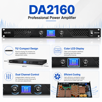 Amplificateur de puissance numérique 1600W avec écran LCD, double canal, amplificateur audio professionnel pour DJ, enceintes PA, caissons de basses et sonorisation en direct