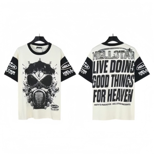 Ensemble de T-shirts Hell <span class=keywords><strong>Star</strong></span> en stock – T-shirts oversize en coton délavé style hip-hop streetwear vieilli à manches courtes pour hommes - Product Image 3