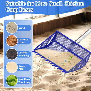 Ramasse-crottes multi-niveaux en acier inoxydable écologique PetFit pour poulailler, litière pour chat, fumier de cheval - Réutilisable et durable pour les déchets d'animaux - Product Image 3