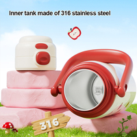 Aila termos Stainless Steel portabel, cangkir air logam portabel, termos Stainless Steel, minuman ganda 500ml untuk anak-anak, nilai warna tinggi untuk anak laki-laki dan perempuan di 2025
