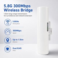 Pont sans fil extérieur WB5830G 58 GHz Point-à-multipoint Wi-Fi 5 (802.11an) Connectivité étanche et anti-poussière longue portée