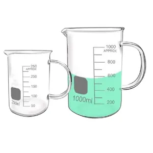 Chemistry Laboratory Supply Delcolabs High Temperature Resistant Chemistry Laboratory Glass Wares Borosilicate Glass Beakers