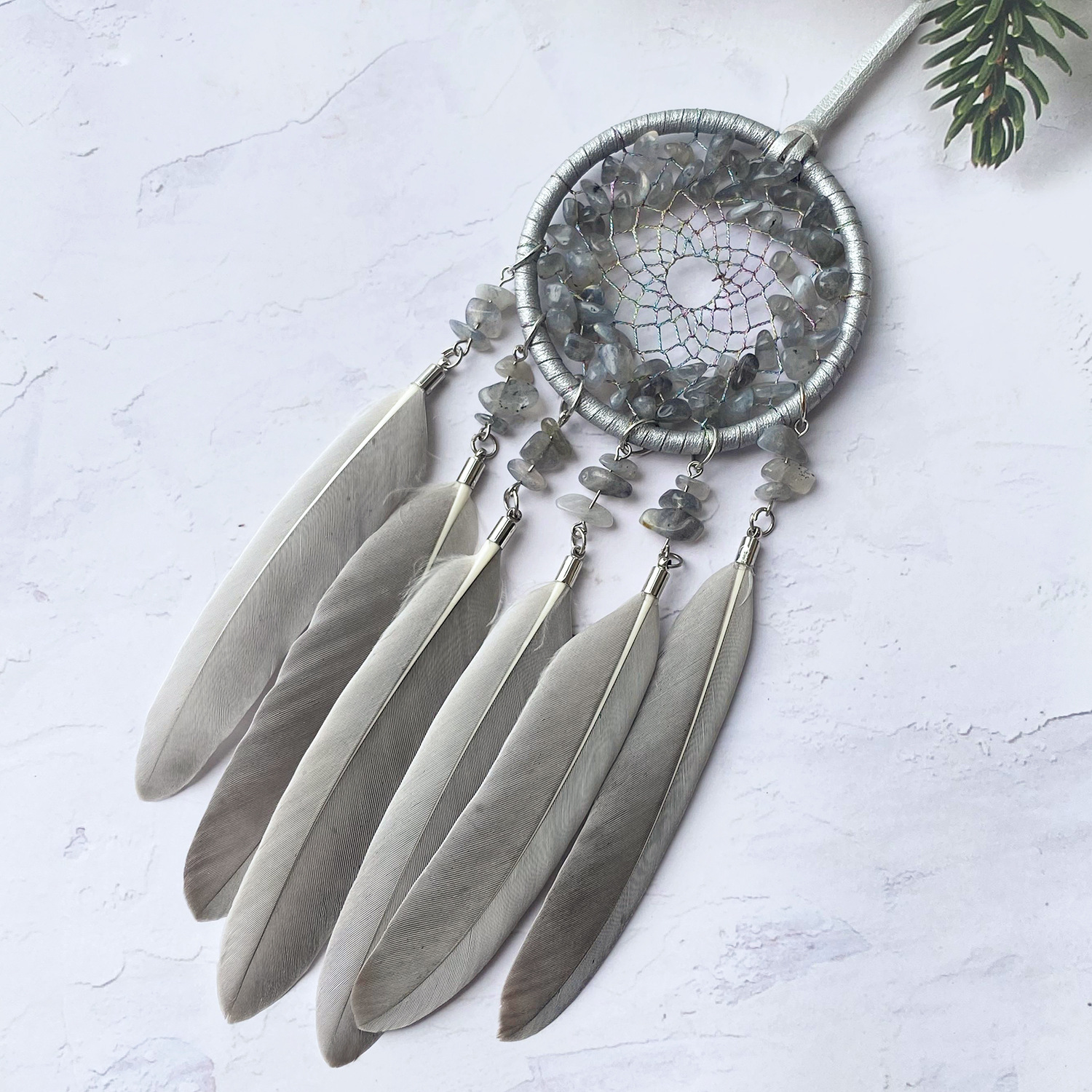 Silver crystal - grey