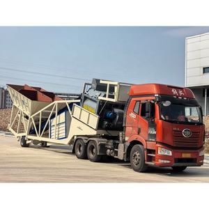 Neue CE tragbare 60 m3/h Mini-Zementwerk Lieferant Heißasphalt-Mischa nlage Motor Electric YHZS60 Mobile Beton mischa nlage - Product Image 2