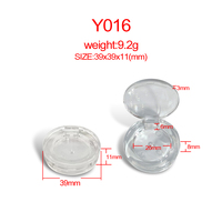 Y008 mignon clair vide blush emballage compack transparent embalagem de blush luxe maquillage fard à paupières et crème blush emballage