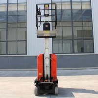 4m 6m 8m 10m Ascenseur en alliage d'aluminium à colonne unique Petite plate-forme élévatrice hydraulique portable Tables élévatrices verticales pour véhicules de travail aérien