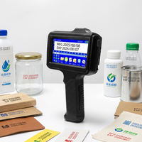 Imprimante à jet d'encre portable WAISU, hauteur d'impression 12,7 mm, imprimante d'étiquettes de date d'expiration et de fabrication pour cartons en plastique, avec USB pour usage industriel