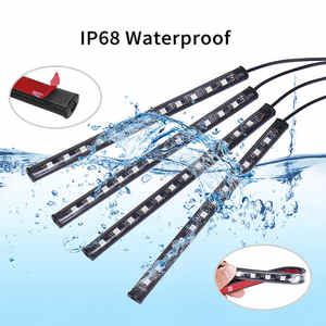 Tira de Luces LED RGB 5050 de 12V y 12W para Coche, con Control Remoto, USB, Luces Ambientales, Decoración Interior, Accesorios para Coche - Product Image 4