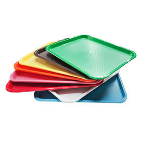 Charola de Polipropileno Resistente y Colorida con Logotipo Personalizado para Servicio de Comida Rápida - Product Image 1