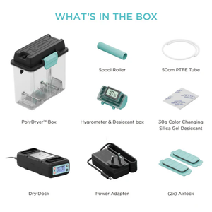 เครื่องอบเส้นพลาสติกสำหรับเครื่องพิมพ์สามมิติ Polymaker รุ่น Polydryer ความจุ 1 กก. สำหรับเก็บเส้นพลาสติก ระบบอบแห้งด้วยลมหมุนเวียน 360 องศา 3 โหมด รองรับวัสดุหลากหลายประเภท - Product Image 4