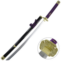 100.7cm Pedang & Pisau Bambu Mainan Replika Senjata Cosplay Tokugawa Ieyasu