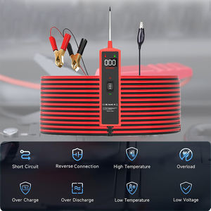 Probador de Baterías de 12V, Kit de Sonda de Circuito de Energía Automotriz, Probador de Voltaje de Salida de CA/CC de 6V-24V 0.3V-70V, Pantalla Digital, 1 Año - Product Image 2