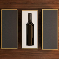 Boîte d'emballage magnétique en carton noir de luxe personnalisée avec logo pour perruques et cheveux, inserts en mousse EVA