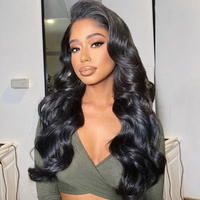 Perruque Loose Deep Wave pour femmes noires, cheveux humains, lace front HD 13x6, sans colle, pré-épilée, baby hair, ligne de cheveux naturelle, soyeuse, longue, nouvelle collection