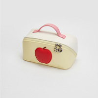 Recommandation de cadeau : Trousse de maquillage portable imperméable en forme de pomme, design à carreaux personnalisé, pochette de rangement haut de gamme pour soins de la peau