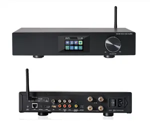 CL-300W Pro Hi-Fi multifungsi, Amplifier Audio Stereo WiFi 2.4G & 5G /BT 5.0/RCA/PHONO/optikal/H-DMI (ARC)/usb-hitam