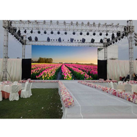 Écran publicitaire couleur haute luminosité, panneau mural LED extérieur, P2.9mm, connexion rigide, étanche, fond de scène géant